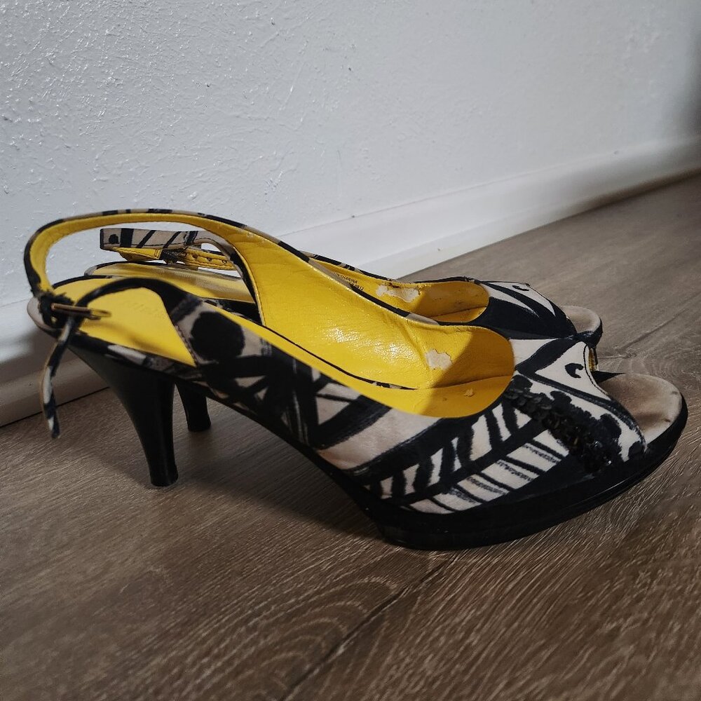 Open-Toed  Slingback Heels